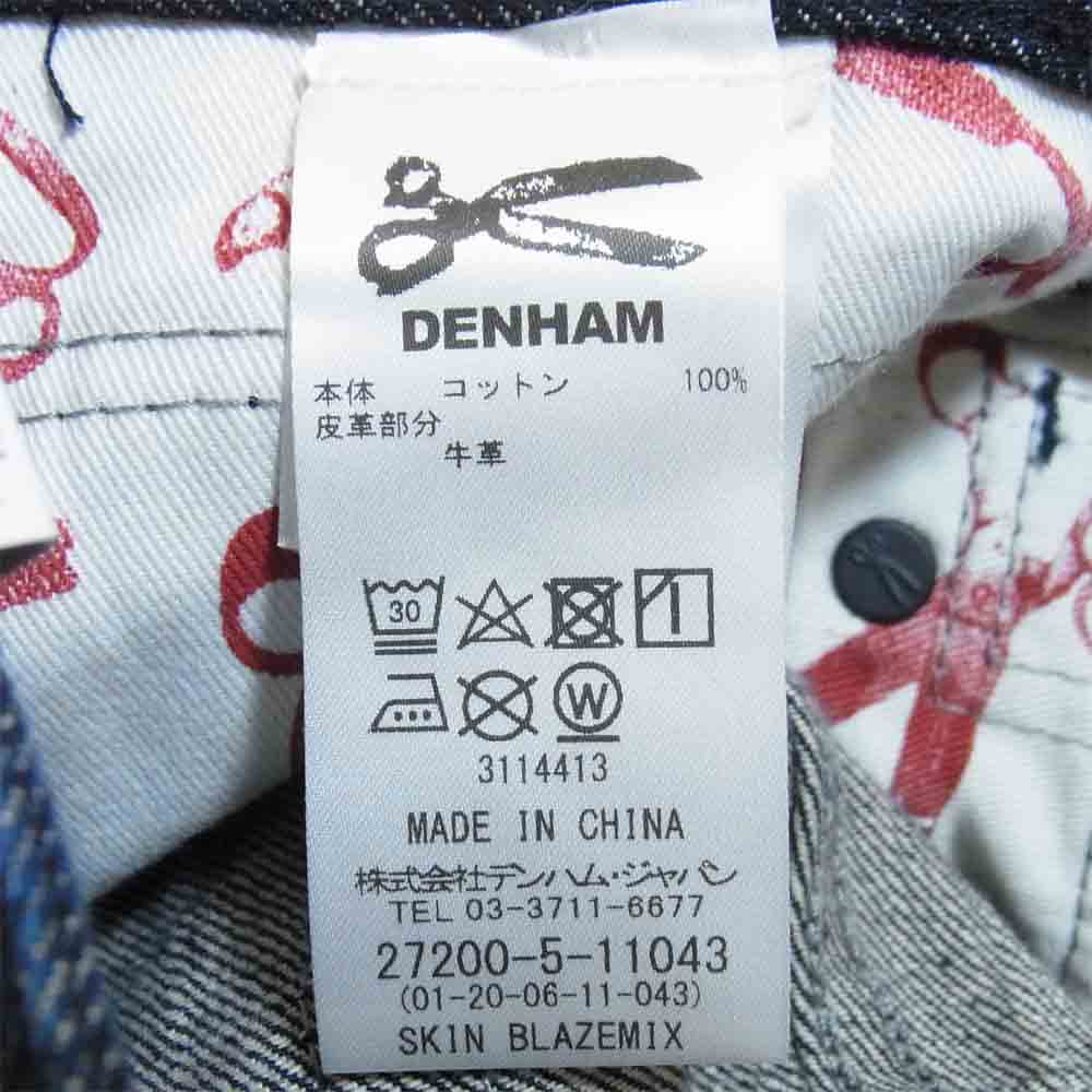 デンハム 27200-5-11043 スリム フィット デニム パンツ skin blazemix インディゴブルー系 W31【新古品】【未使用】【中古】
