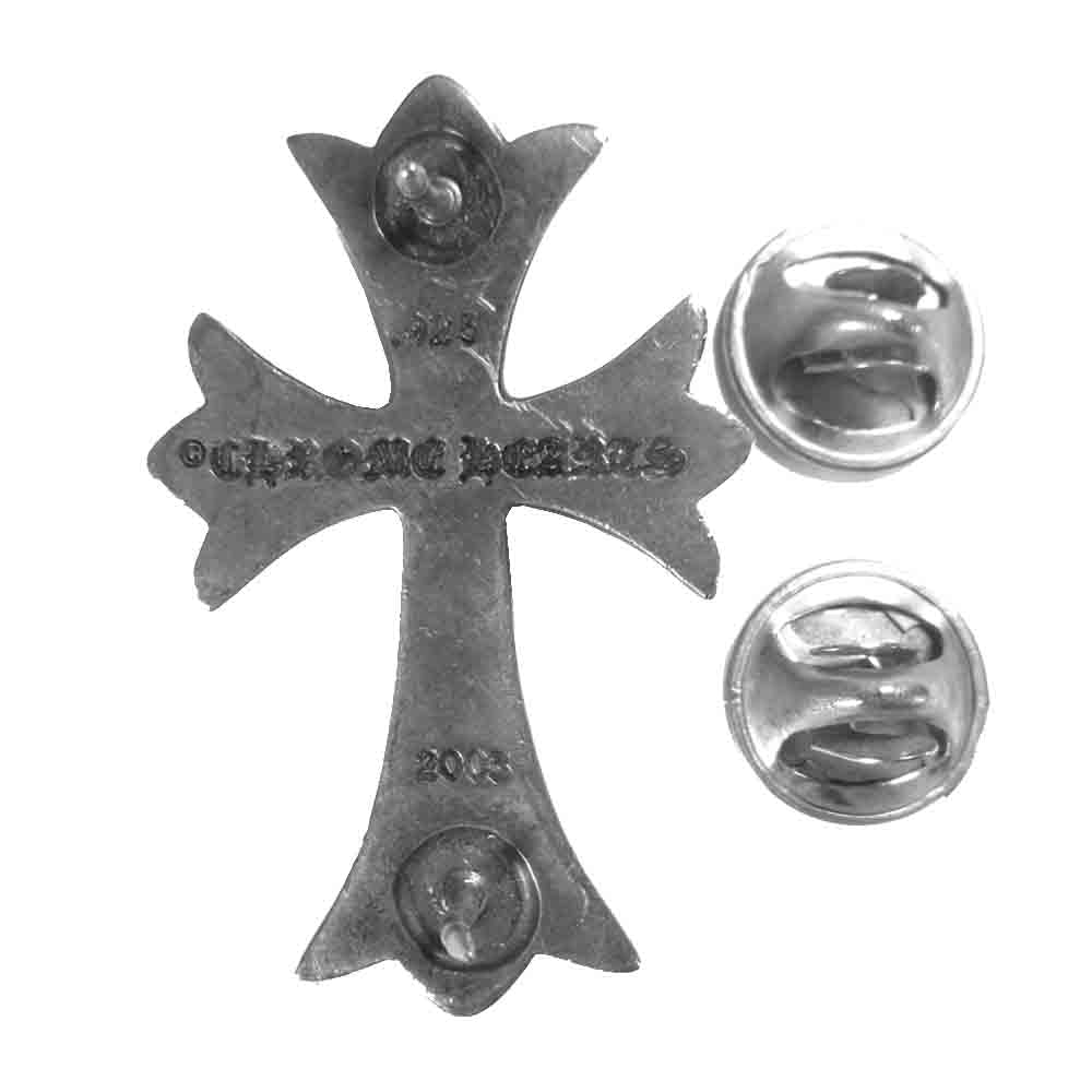 CHROME HEARTS クロムハーツ（原本無） CH クロス バッジ ブローチ スティックピン シルバー系【中古】