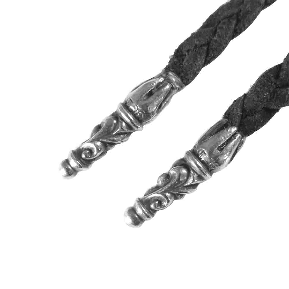 CHROME HEARTS クロムハーツ（原本無） フィリグリー クロス XS レザー ブレイド シルバー系【中古】