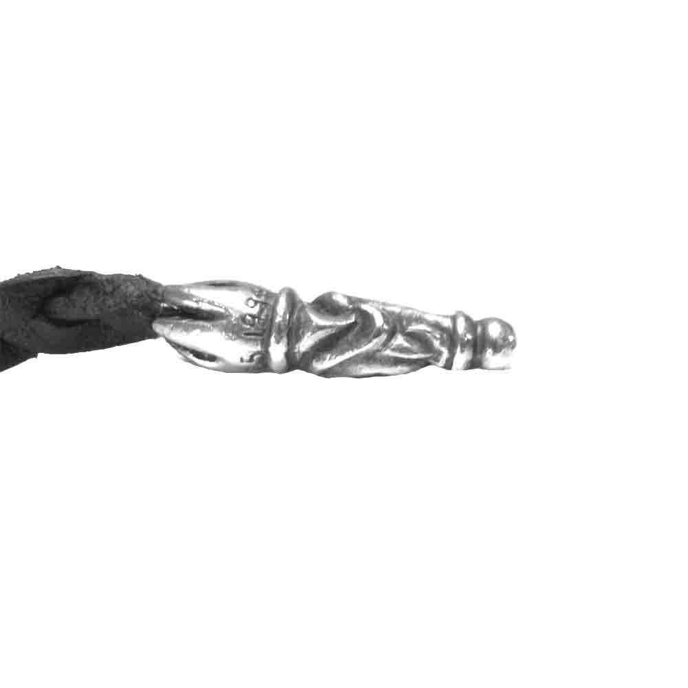 CHROME HEARTS クロムハーツ（原本無） フィリグリー クロス XS レザー ブレイド シルバー系【中古】
