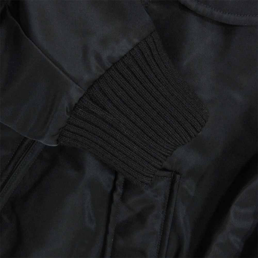 SAINT LAURENT サンローラン 535230 Y722T 国内正規品 BOMBER ARMY JACKET 着脱可能 襟リアルムートンレザー アーミー ボンバージャケット ブラック系 46【美品】【中古】