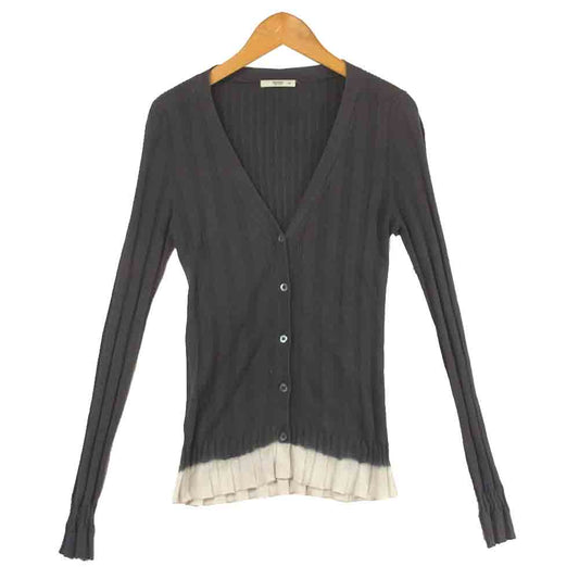PRADA プラダ コットン カーディガン イタリア製 グレー系 40【中古】