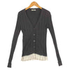 PRADA プラダ コットン カーディガン イタリア製 グレー系 40【中古】