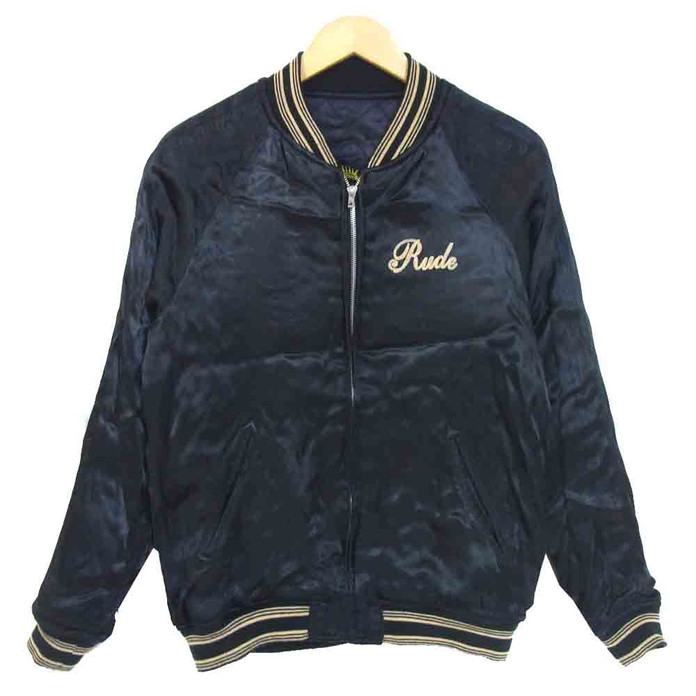 RUDE GALLERY ルードギャラリー MARIA SOUVENIR JACKET バック マリア 刺繍 リバーシブル スカジャン ブラック系 表記無し【中古】