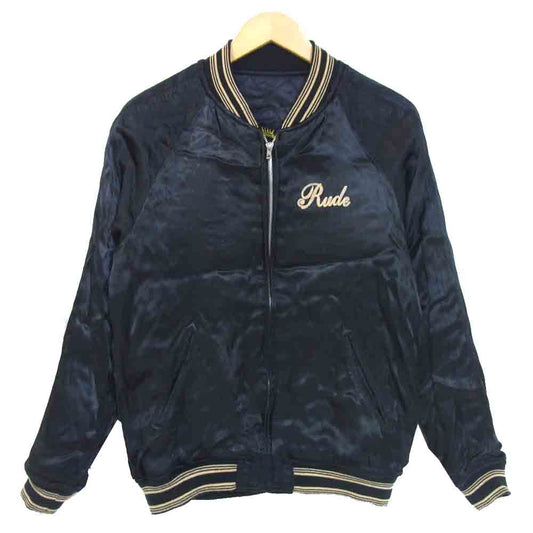 RUDE GALLERY ルードギャラリー MARIA SOUVENIR JACKET バック マリア 刺繍 リバーシブル スカジャン ブラック系 表記無し【中古】