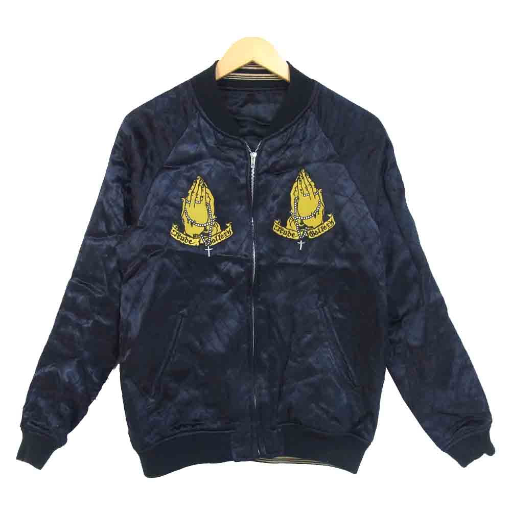 RUDE GALLERY ルードギャラリー MARIA SOUVENIR JACKET バック マリア 刺繍 リバーシブル スカジャン ブラック系 表記無し【中古】