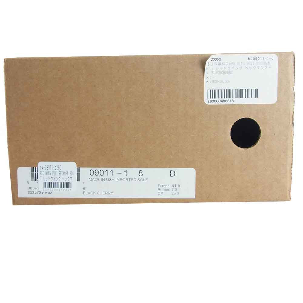 RED WING レッドウィング 9011 BECKMAN ベックマン エンジ系 USA8D【美品】【中古】