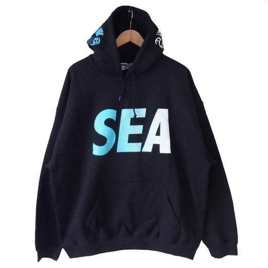 ウィンダンシー 20AW 20AW-SEAXFS-03 × F-LAGSTUF-F X WDS HOODIE フラグスタッフ ウィンダンシー フーディー パーカー ブラック系 XL【新古品】【未使用】【中古】