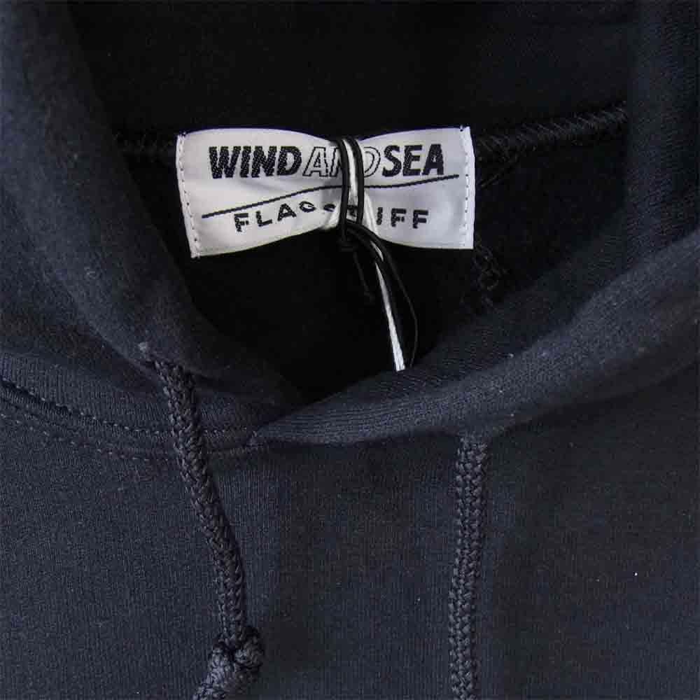 ウィンダンシー 20AW 20AW-SEAXFS-03 × F-LAGSTUF-F X WDS HOODIE フラグスタッフ ウィンダンシー フーディー パーカー ブラック系 XL【新古品】【未使用】【中古】