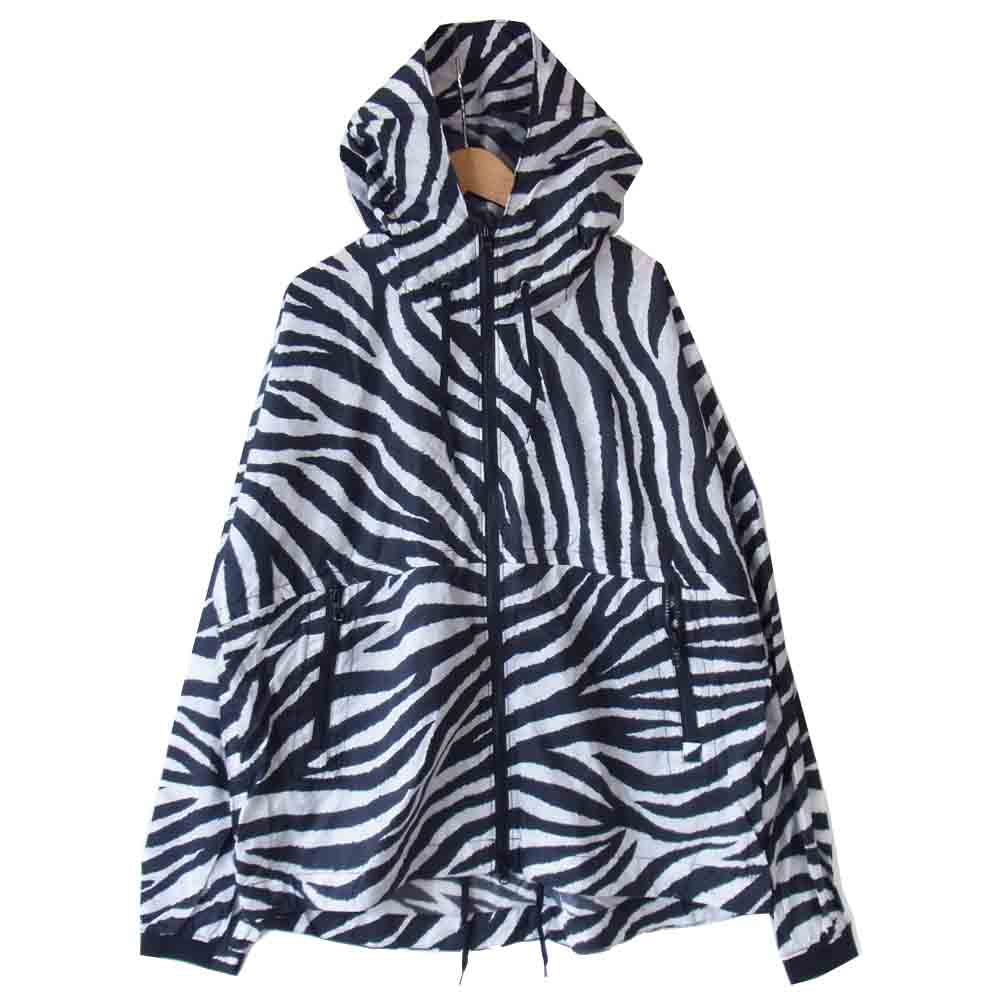 THE NORTH FACE ノースフェイス NP2009N パープルレーベル パーテックス ゼブラプリント パーカー PERTEX Zebra Print Mountain Wind Parka  黒×白 M【新古品】【未使用】【中古】