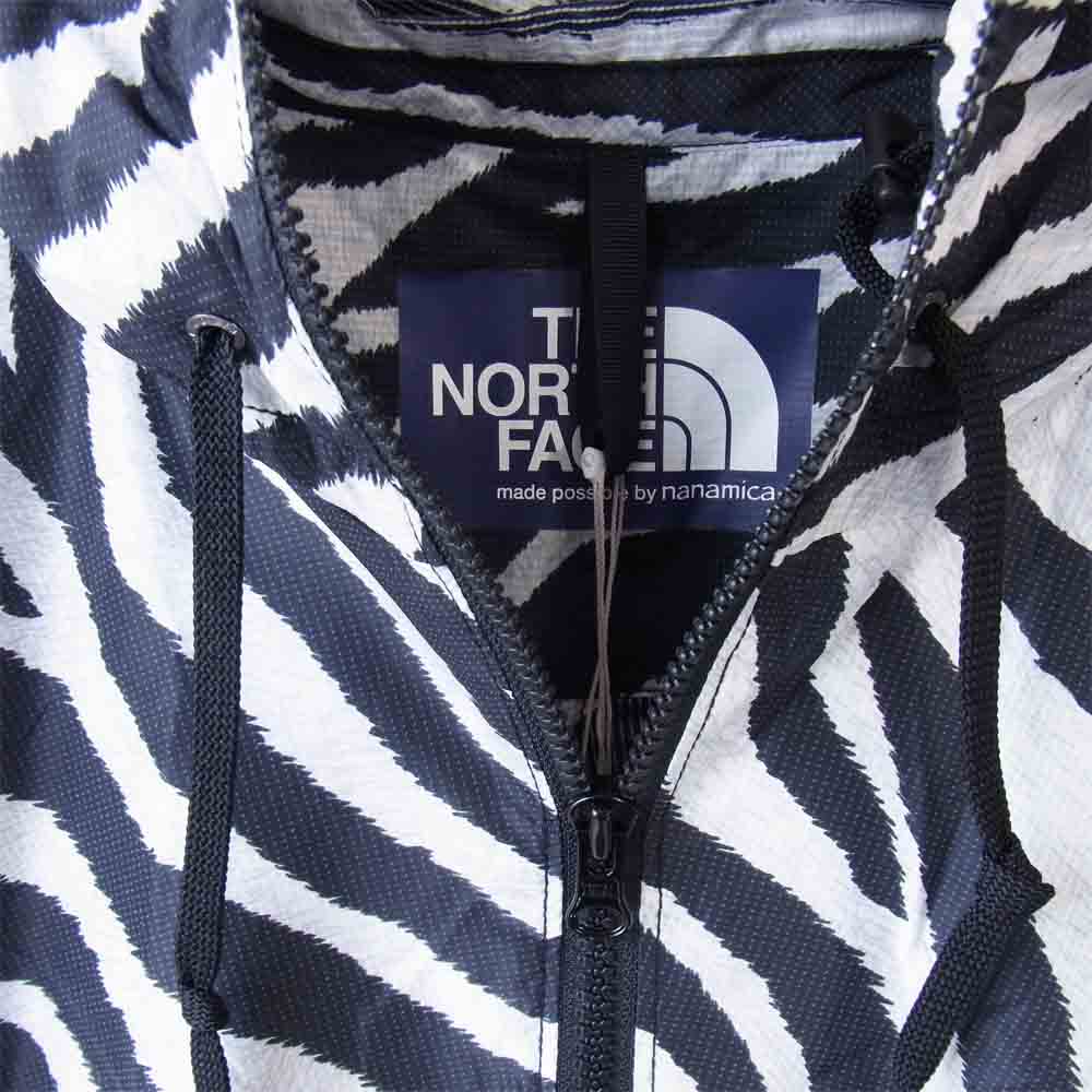 THE NORTH FACE ノースフェイス NP2009N パープルレーベル パーテックス ゼブラプリント パーカー PERTEX Zebra Print Mountain Wind Parka  黒×白 M【新古品】【未使用】【中古】