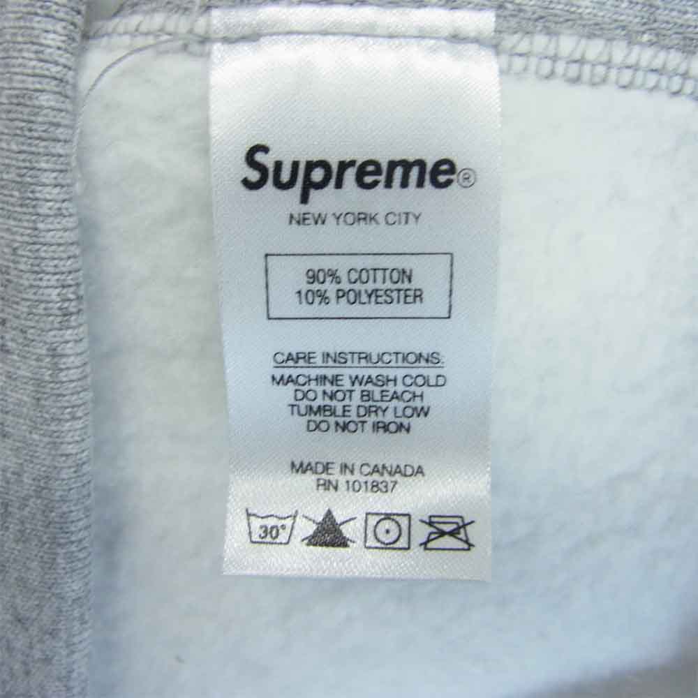 Supreme シュプリーム 20AW 納品書付 S Logo Hooded Sweatshirt エス ロゴ フーデッド スウェット シャツ グレー系 L【新古品】【未使用】【中古】