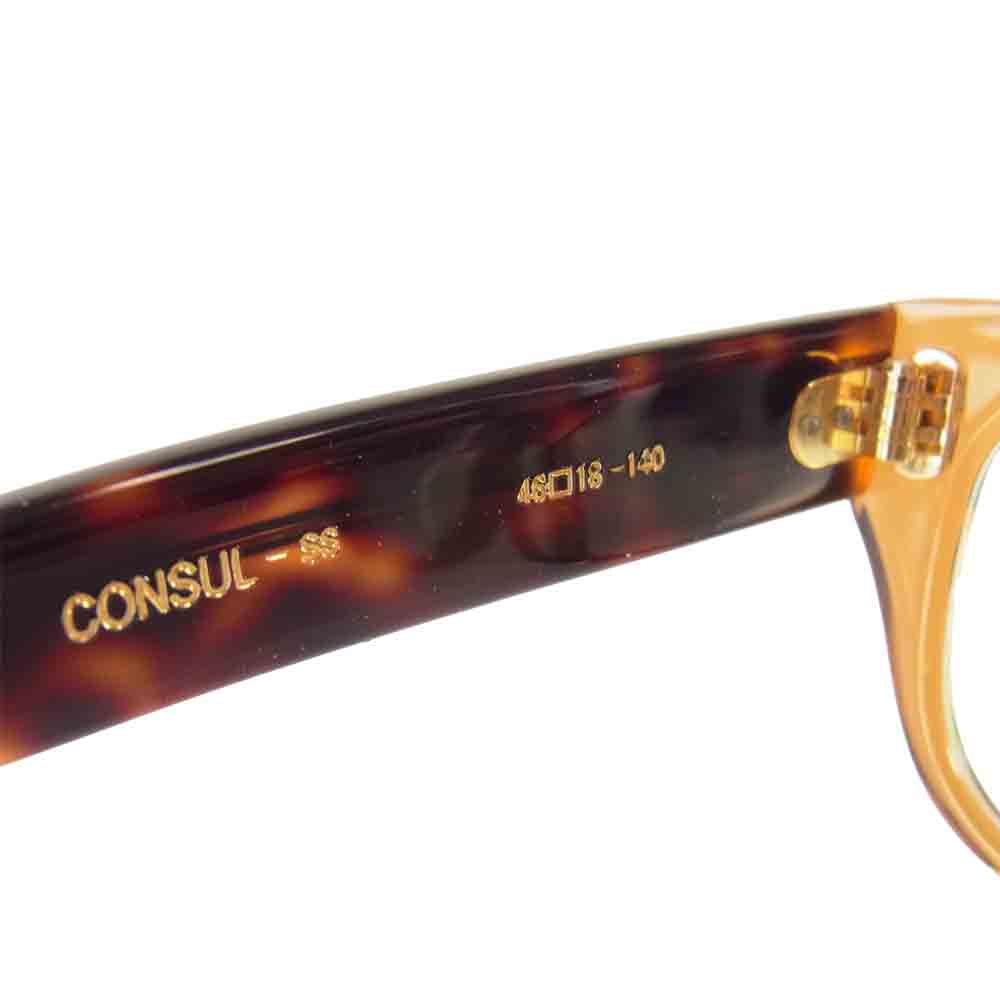 オリバーゴールドスミス CONSUL コンスル ウェリントン 度入り ブラウン系 48□18-140【中古】