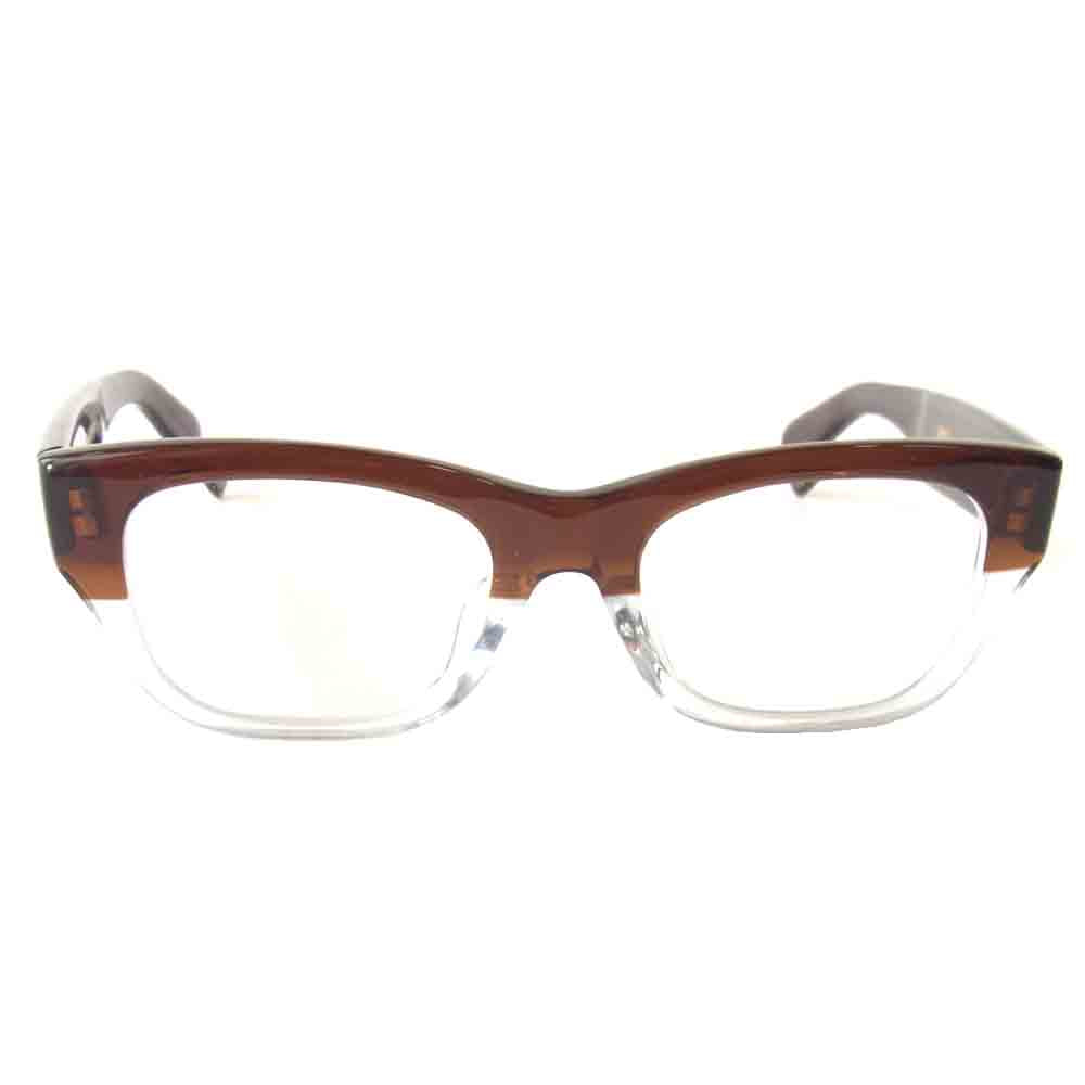 オリバーゴールドスミス CONSUL コンスル ウェリントン 度入り ブラウン系 46□18-140【中古】