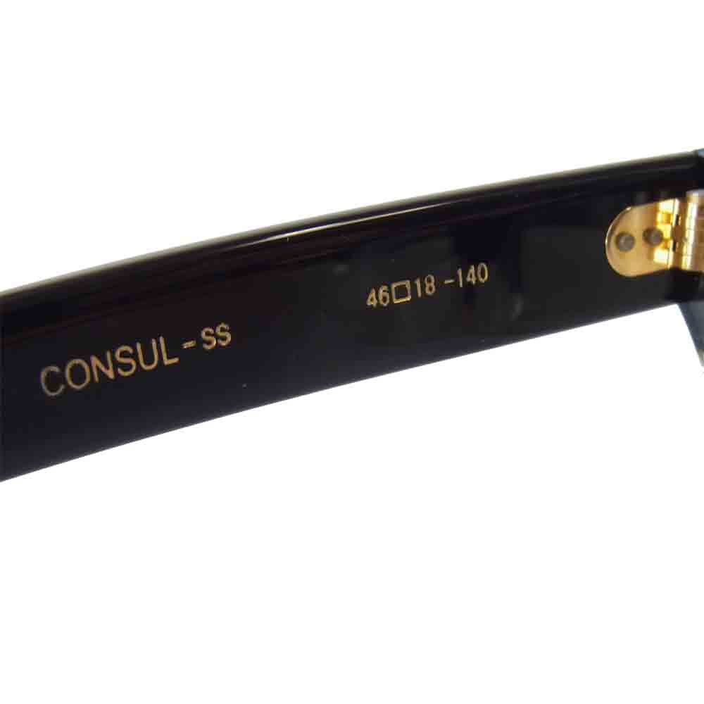 オリバーゴールドスミス CONSUL コンスル ウェリントン 度入り ブラック系 46□18-140【中古】