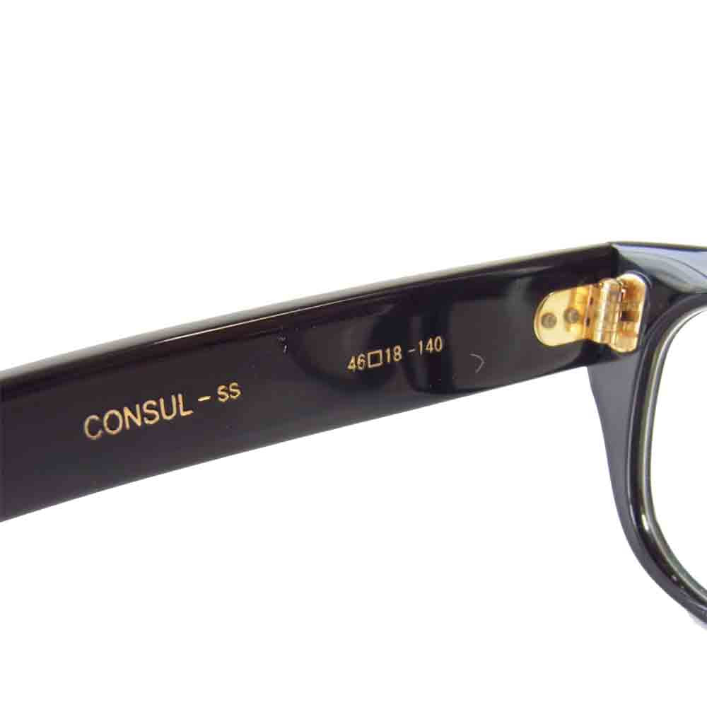 オリバーゴールドスミス CONSUL コンスル ウェリントン 度入り ブラック系 48□18-140【中古】