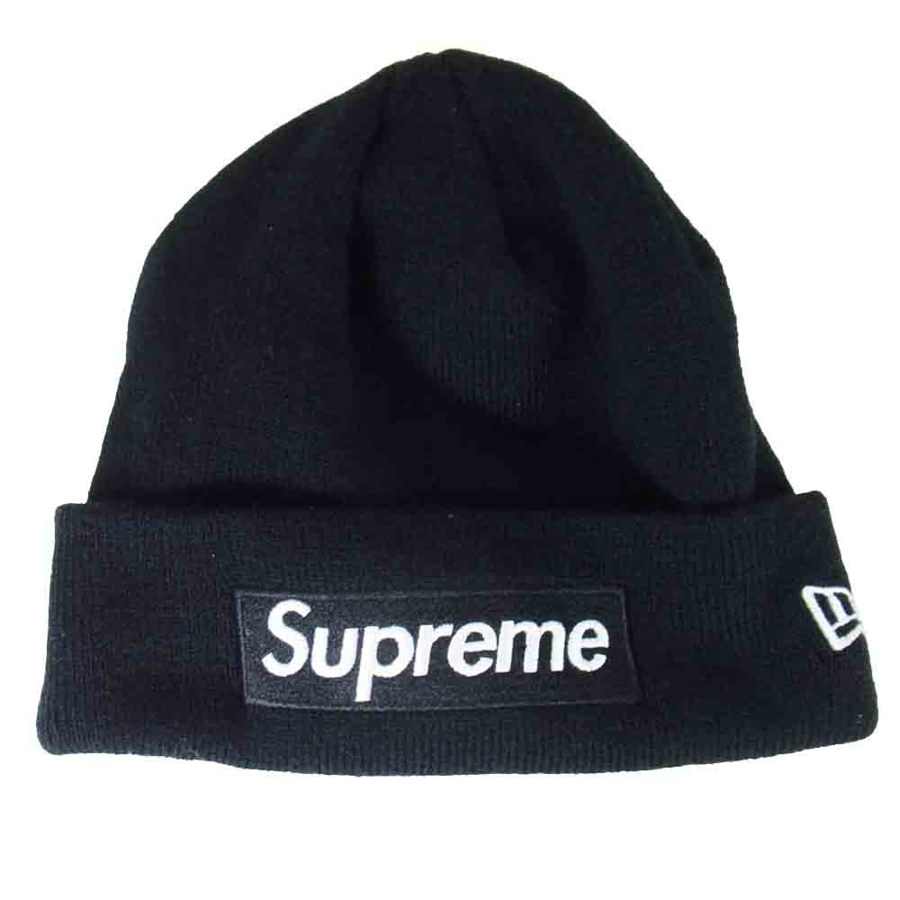 Supreme シュプリーム 18AW New Era ニューエラ Box Logo Beanie ボックスロゴ ビーニー ブラック系【美品】【中古】