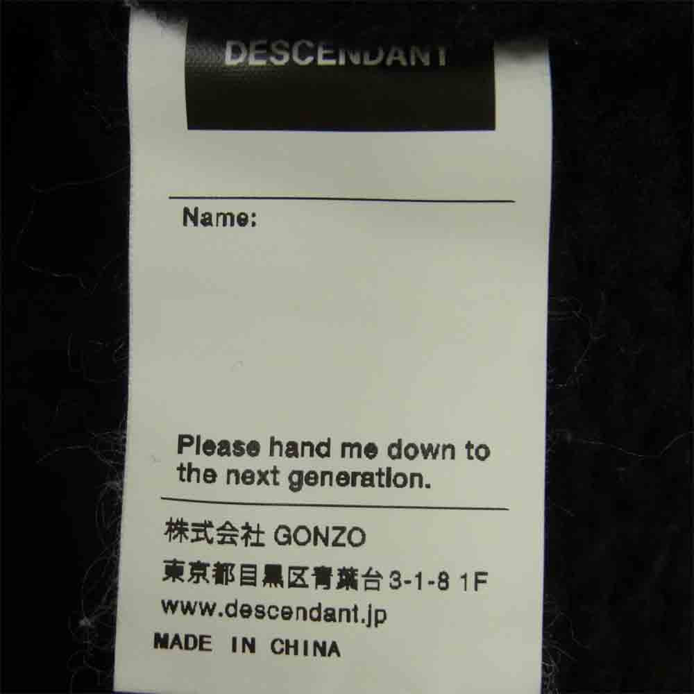 DESCENDANT ディセンダント ARAN WOOL KNIT アラン ウール ニット ブラック系 グレー系 3【美品】【中古】