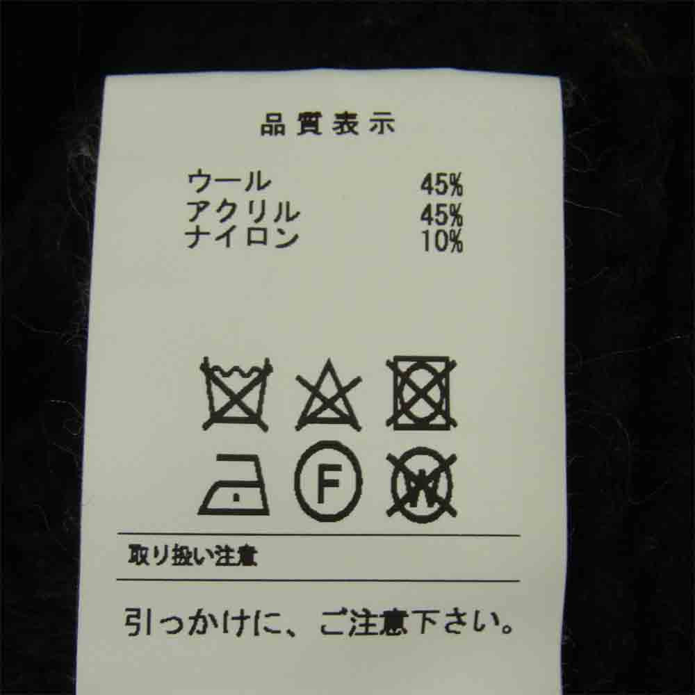 DESCENDANT ディセンダント ARAN WOOL KNIT アラン ウール ニット ブラック系 グレー系 3【美品】【中古】