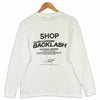 イサムカタヤマ バックラッシュ CALLING OSAKA ロンT 長袖 Tシャツ ホワイト系 M【中古】