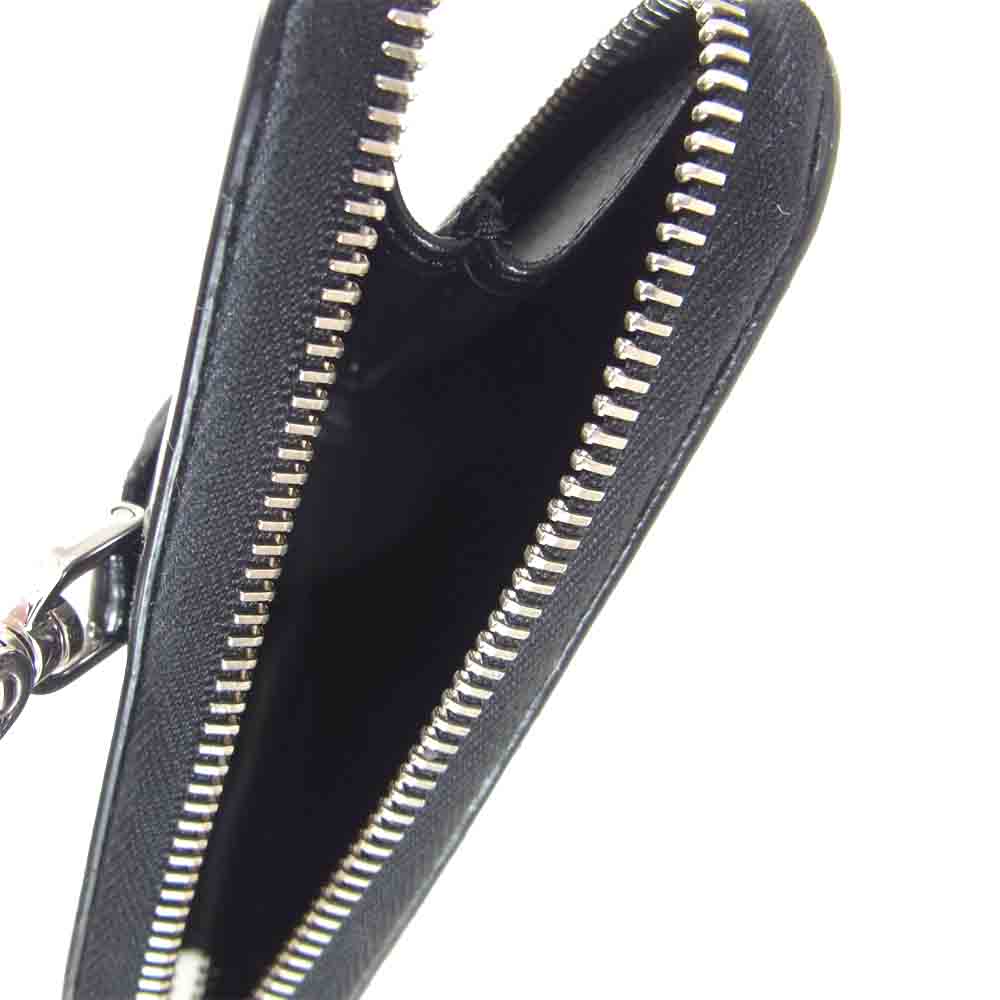 PRADA プラダ 21SS 1TL433 ブラッシュドレザー トライアングル ミニポーチ ブラック系【極上美品】【中古】