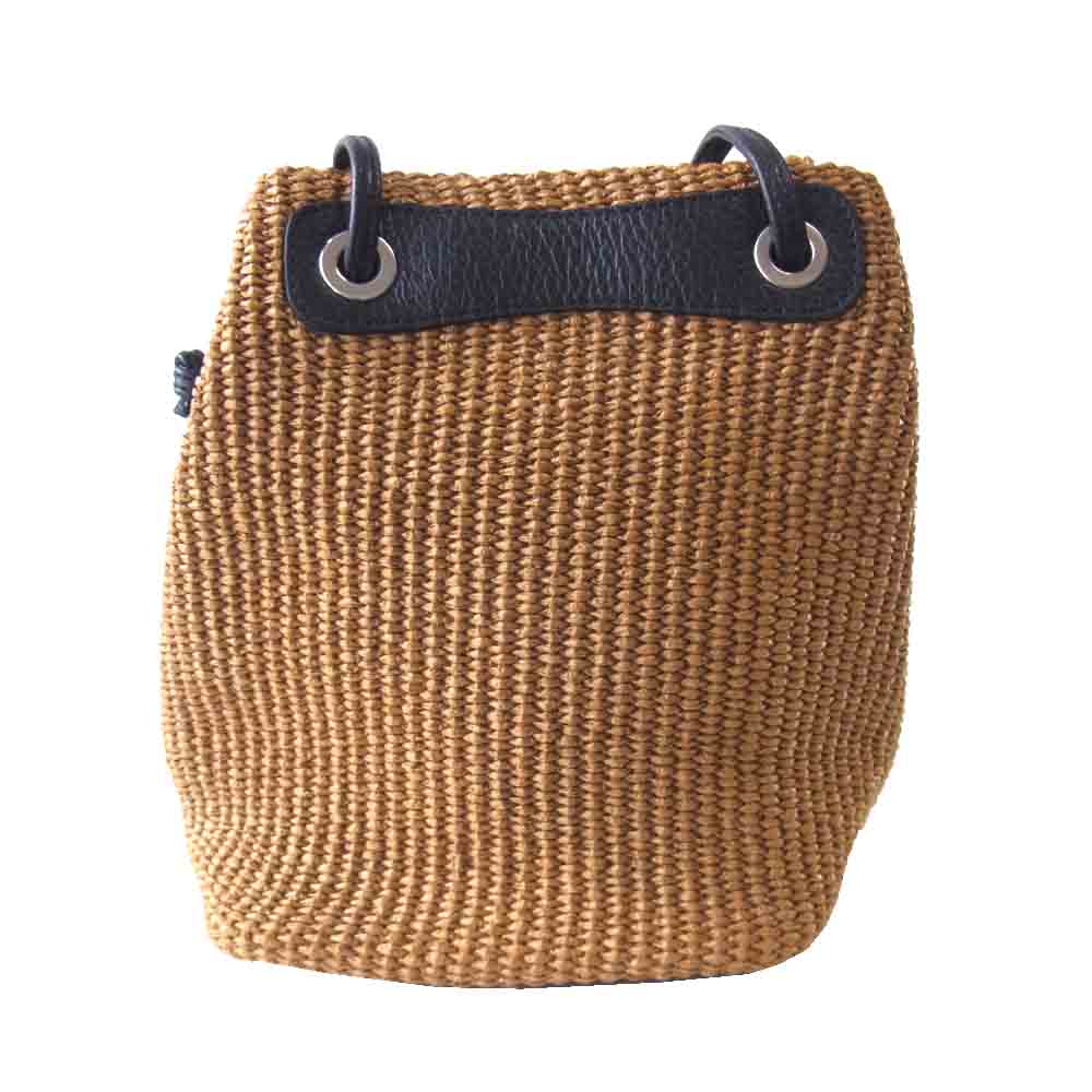 マルコマージ  かご 巾着 バッグ ブラウン系【中古】