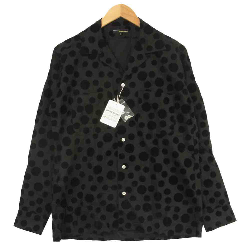 モヒート 2091-1106 ABSHINTH SHIRTS BLACK DOTS ドット 長袖 シャツ グレー系 ブラック系 S【美品】【中古】