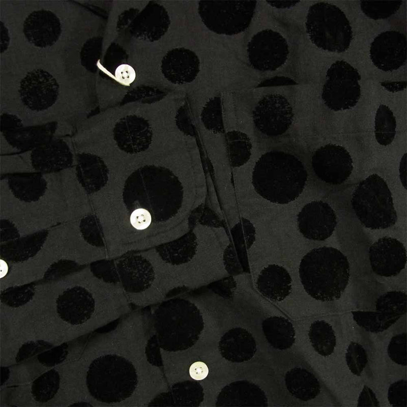 モヒート 2091-1106 ABSHINTH SHIRTS BLACK DOTS ドット 長袖 シャツ グレー系 ブラック系 S【美品】【中古】