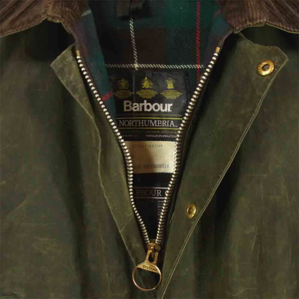 Barbour バブアー × Northumbria ノーザンブリア オイルド ジャケット カーキ系【中古】