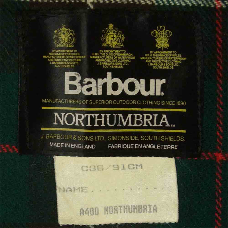 Barbour バブアー × Northumbria ノーザンブリア オイルド ジャケット カーキ系【中古】