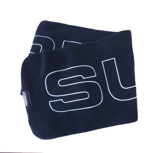 Supreme シュプリーム 17AW Polartec Logo Scarf ロゴ刺繍 フリース ストール マフラー ネイビー系【美品】【中古】