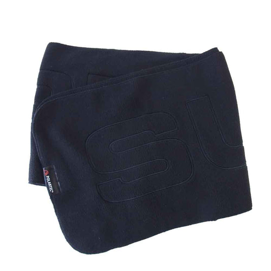 Supreme シュプリーム 17AW Polartec Logo Scarf ロゴ刺繍 フリース ストール マフラー ブラック系【美品】【中古】
