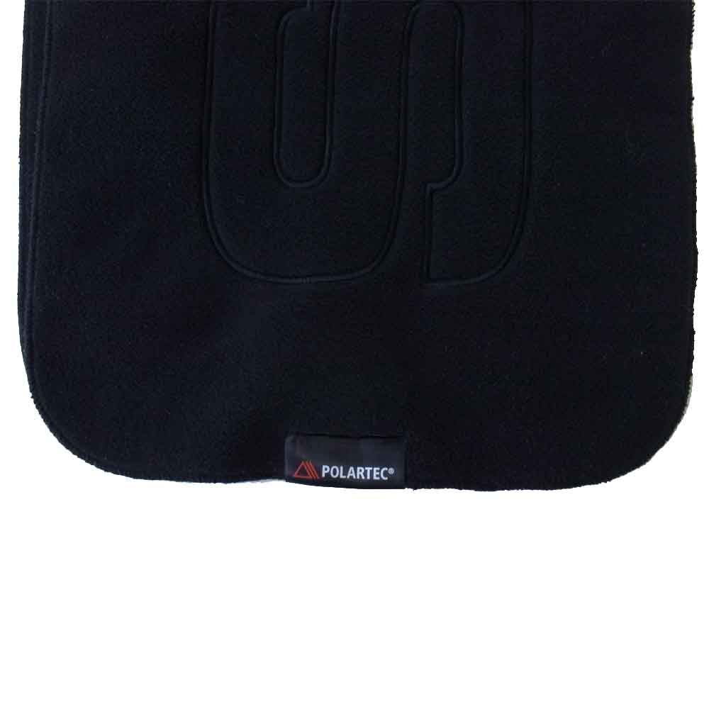 Supreme シュプリーム 17AW Polartec Logo Scarf ロゴ刺繍 フリース ストール マフラー ブラック系【美品】【中古】