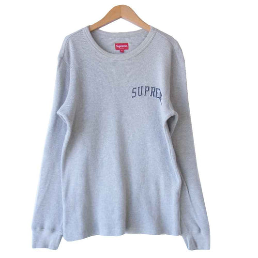 Supreme シュプリーム 17AW Arc Logo L/S Thermal アークロゴロングスリーブTシャツ グレー系 S【中古】