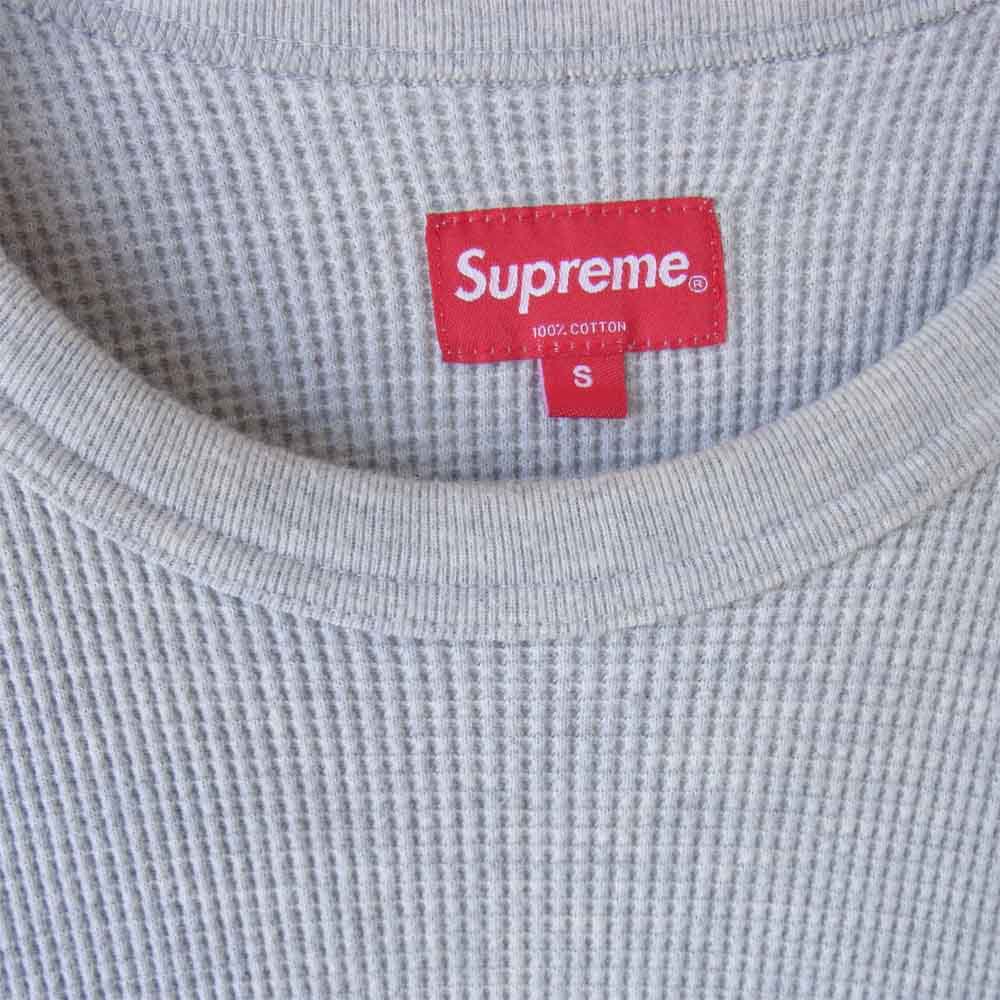 Supreme シュプリーム 17AW Arc Logo L/S Thermal アークロゴロングスリーブTシャツ グレー系 S【中古】