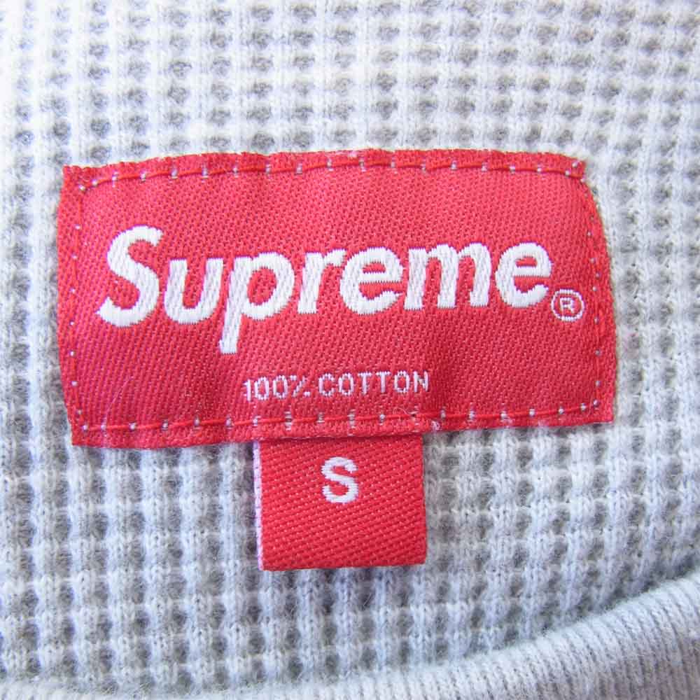 Supreme シュプリーム 17AW Arc Logo L/S Thermal アークロゴロングスリーブTシャツ グレー系 S【中古】