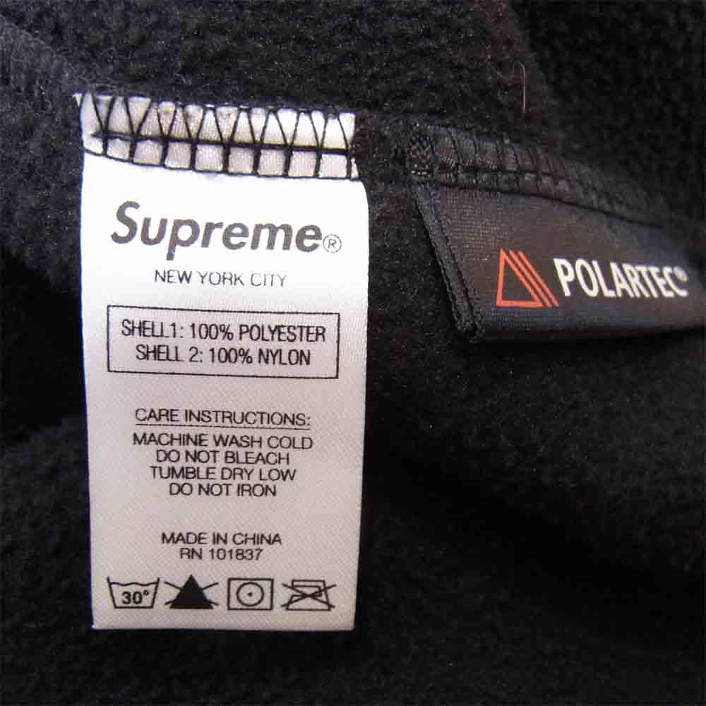 Supreme シュプリーム 18AW Polartec Zip Up Jacket ポーラテックジップアップジャケット ブラック系 M【中古】