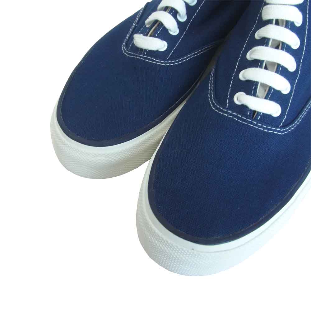 アナトミカ 540-501-020 WAKOUWA ワクワ HI WHITE SOLE ハイカット デッキシューズ スニーカー ブルー系 ネイビー系 25.5【新古品】【未使用】【中古】