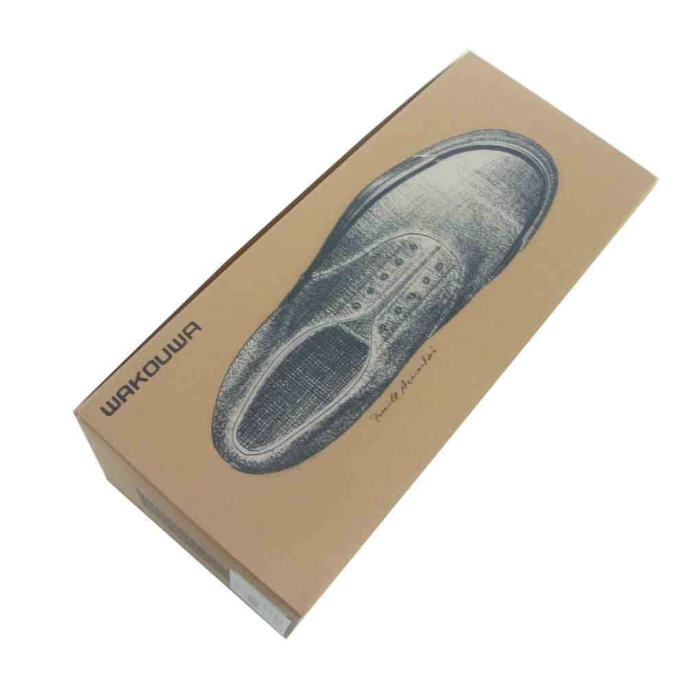 アナトミカ 540-501-020 WAKOUWA ワクワ HI WHITE SOLE ハイカット デッキシューズ スニーカー ブルー系 ネイビー系 25.5【新古品】【未使用】【中古】