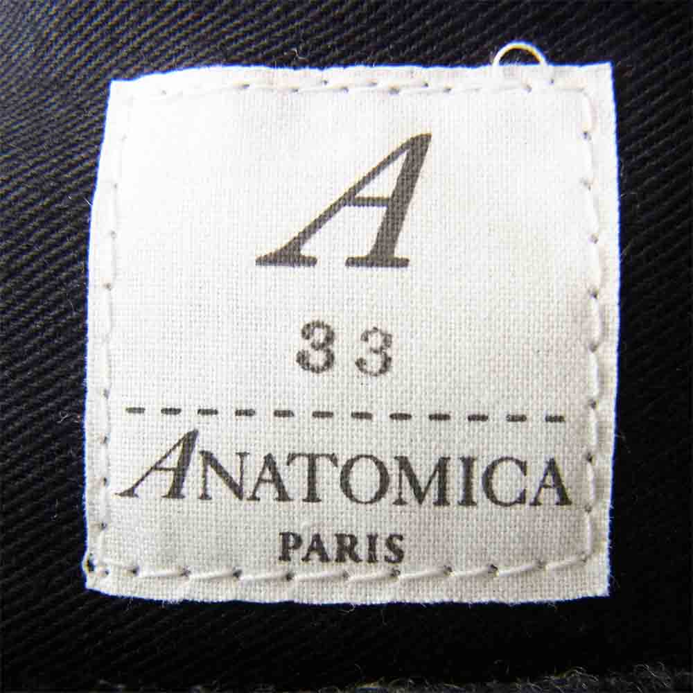 アナトミカ 530-542-08 TRIM FIT III WOOL FLANNEL ウール フランネル パンツ グレー系 33【新古品】【未使用】【中古】