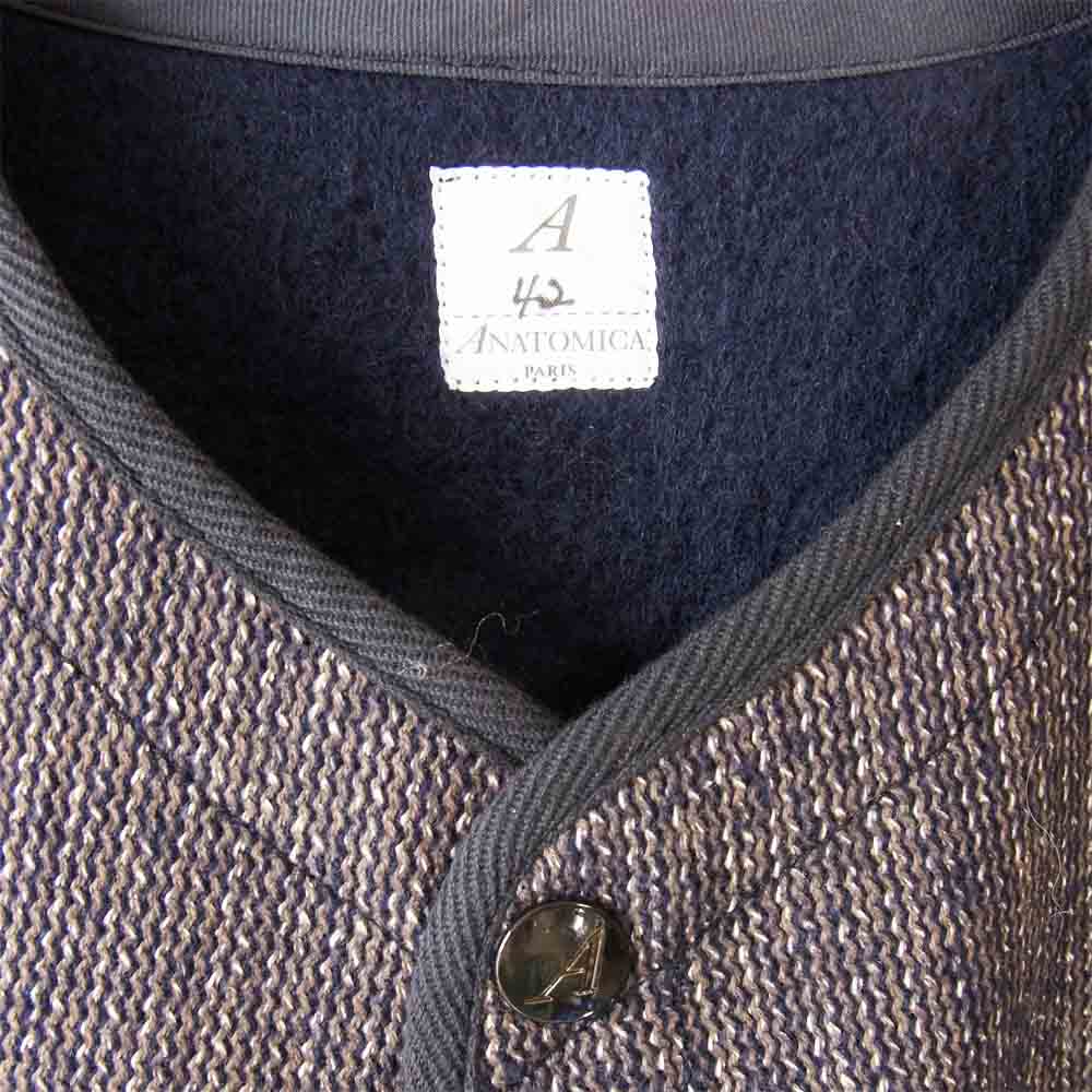 アナトミカ 530-522-08 BROWNS BEACH VEST ビーチクロス ベスト ネイビー系 42【新古品】【未使用】【中古】