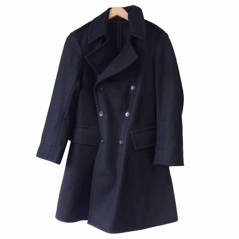 アナトミカ CD LONG COAT メルトン ウール Pコート ブラック系 S【極上美品】【中古】