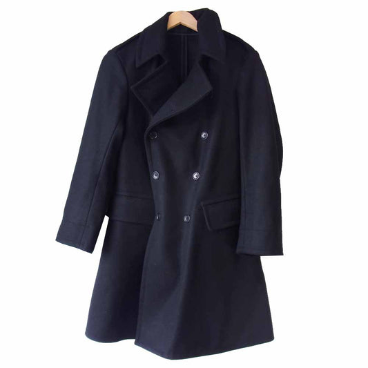 アナトミカ CD LONG COAT メルトン ウール Pコート ブラック系 S【極上美品】【中古】