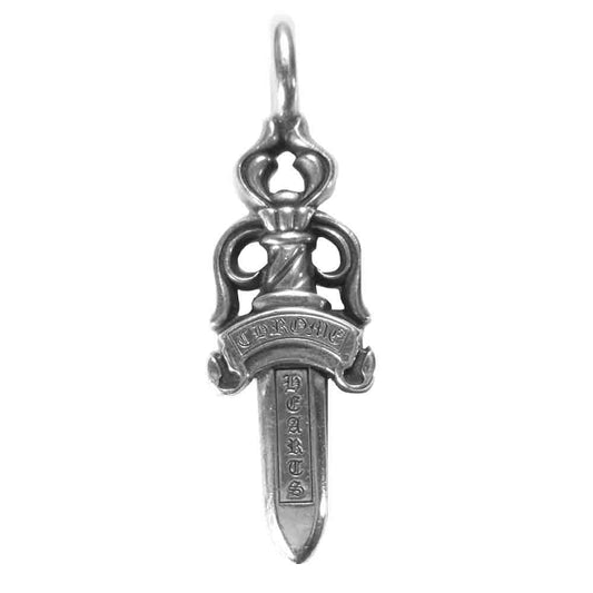 CHROME HEARTS クロムハーツ（原本無） ダブルダガー ペンダント シルバー系【中古】