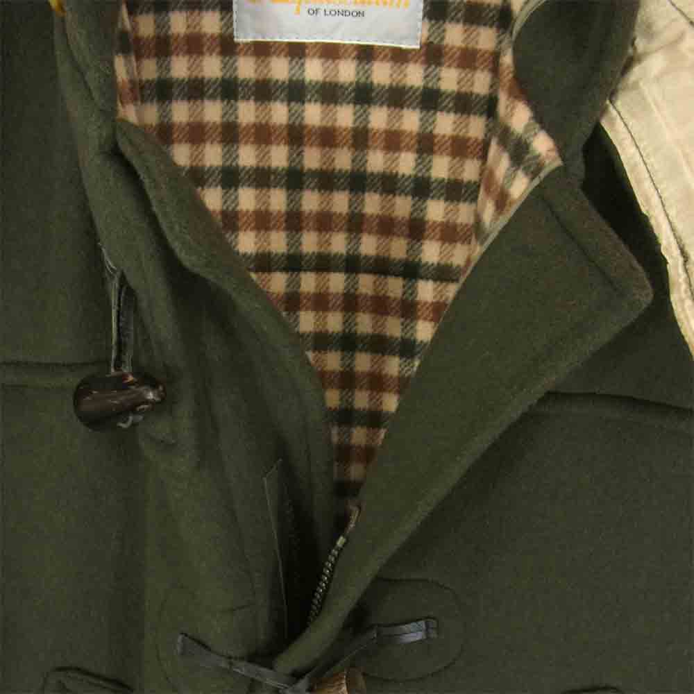 Aquascutum アクアスキュータム 英国製 ダッフルコート グリーン系 サイズ表記無【中古】