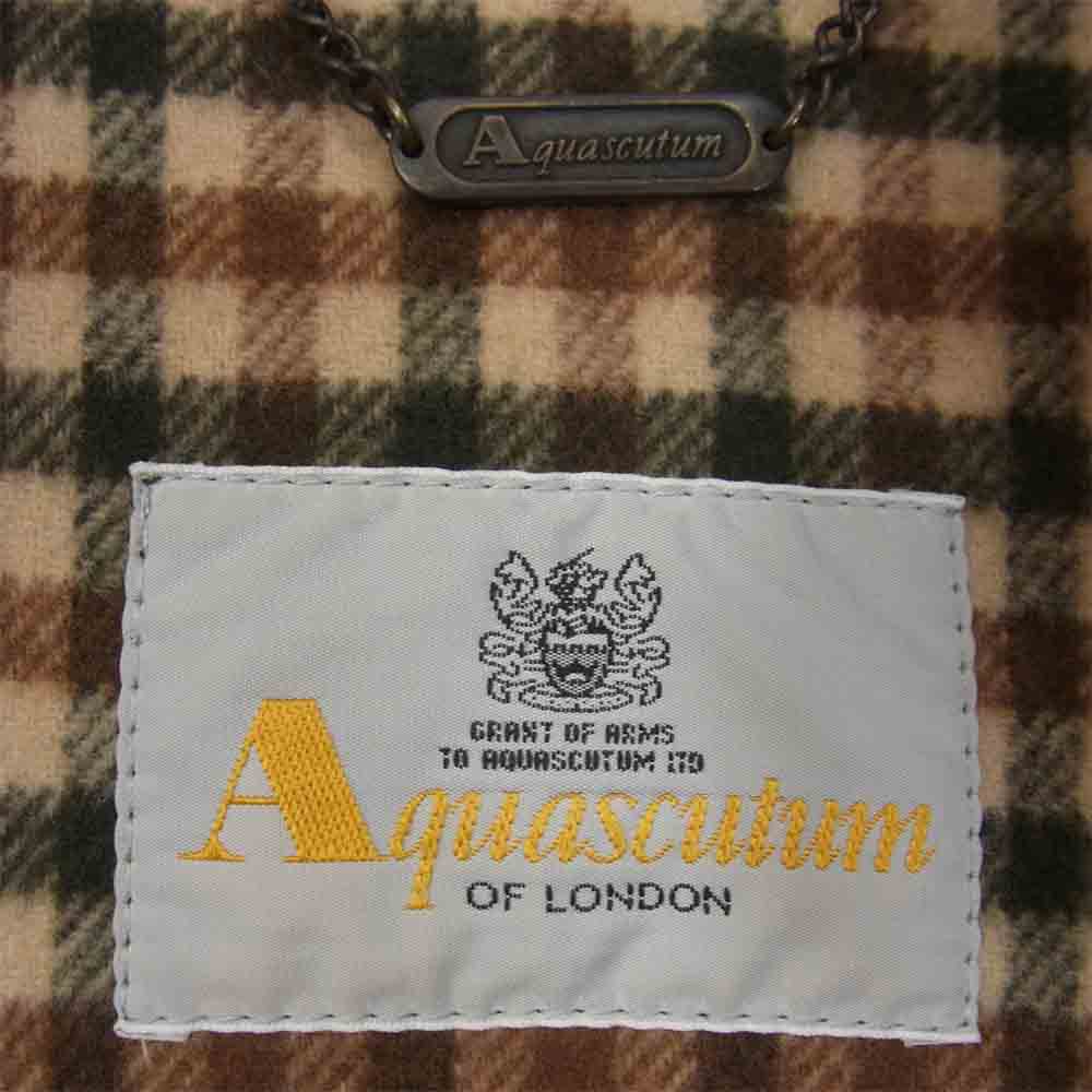 Aquascutum アクアスキュータム 英国製 ダッフルコート グリーン系 サイズ表記無【中古】