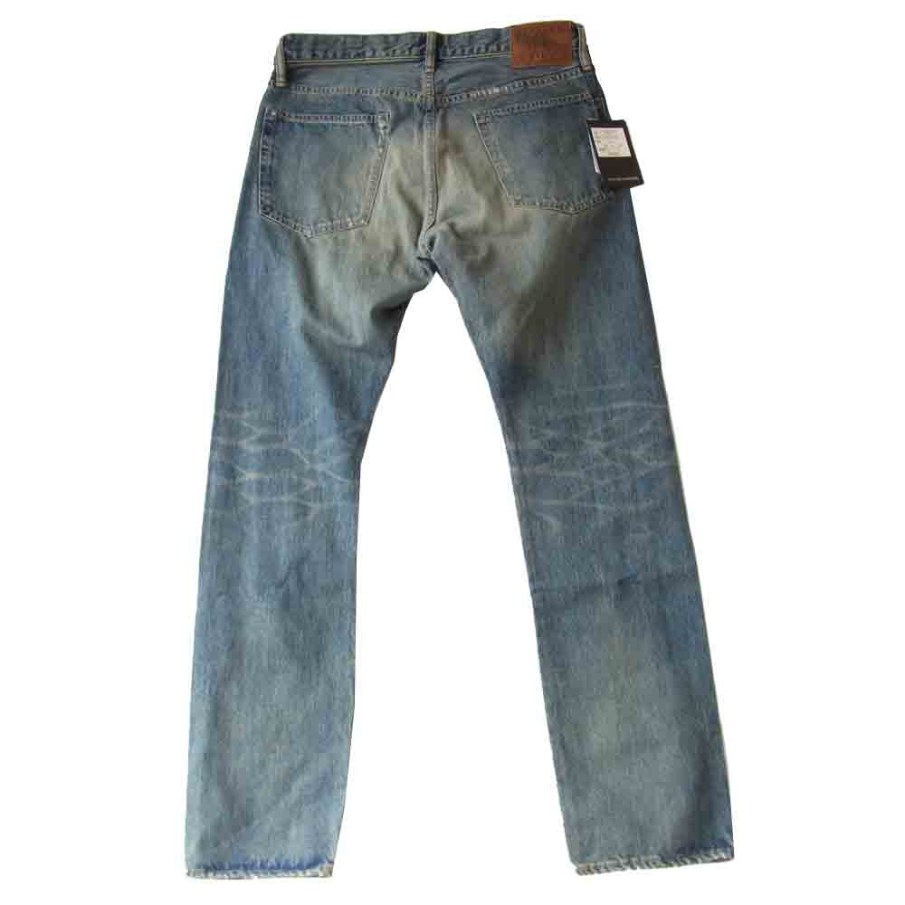 HYSTERIC GLAMOUR ヒステリックグラマー 0253AP19  × NEIGHBORHOOD ネイバーフッド クラッシュ加工 スタッズ デニム パンツ インディゴブルー系 32【新古品】【未使用】【中古】