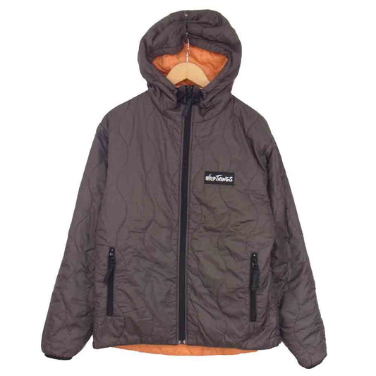 WILDTHINGS ワイルドシングス フルジップ ナイロン ジャンパー パーカー ジャケット  ブラウン系 M【中古】