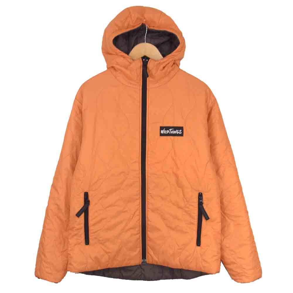 WILDTHINGS ワイルドシングス フルジップ ナイロン ジャンパー パーカー ジャケット  ブラウン系 M【中古】