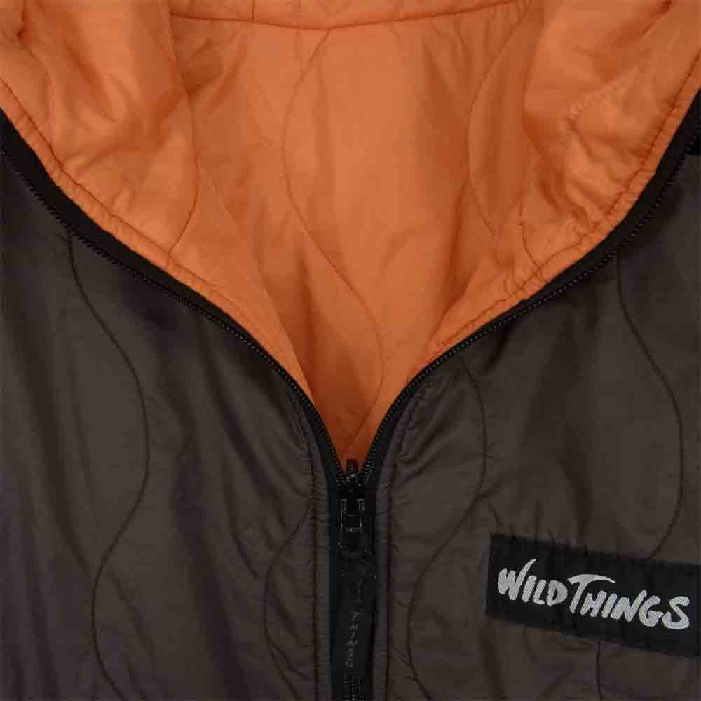 WILDTHINGS ワイルドシングス フルジップ ナイロン ジャンパー パーカー ジャケット  ブラウン系 M【中古】